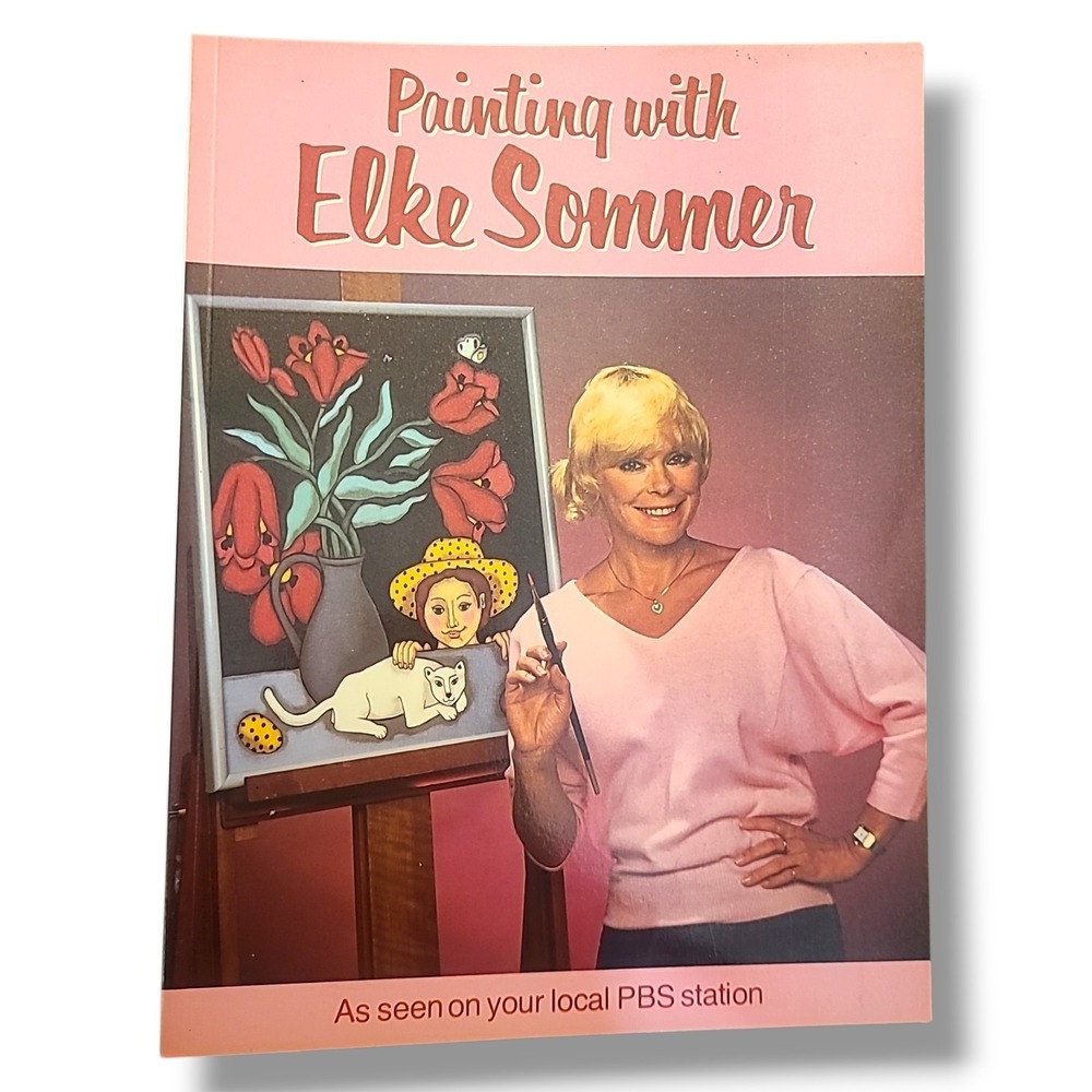 Painting with Elke Sommer Vintage 1984 Art Instruction Acrylic‎ Techniques Book